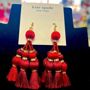 NWT ♠️kate spade♠️ Tassel Earrings… *PRETTY POMS*… As Seen on *PRINCESS KATE* ❤️